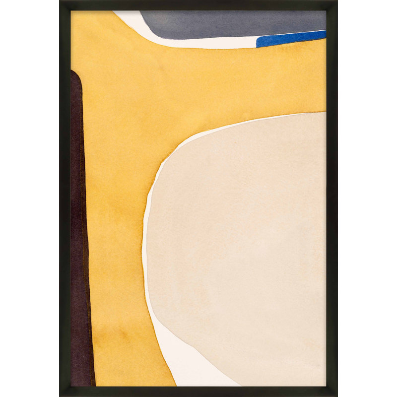 Hint Of Cobalt Print by Julia Balfour, Black Picture Framed Paper, 30" H x 21" W x 1.25" D