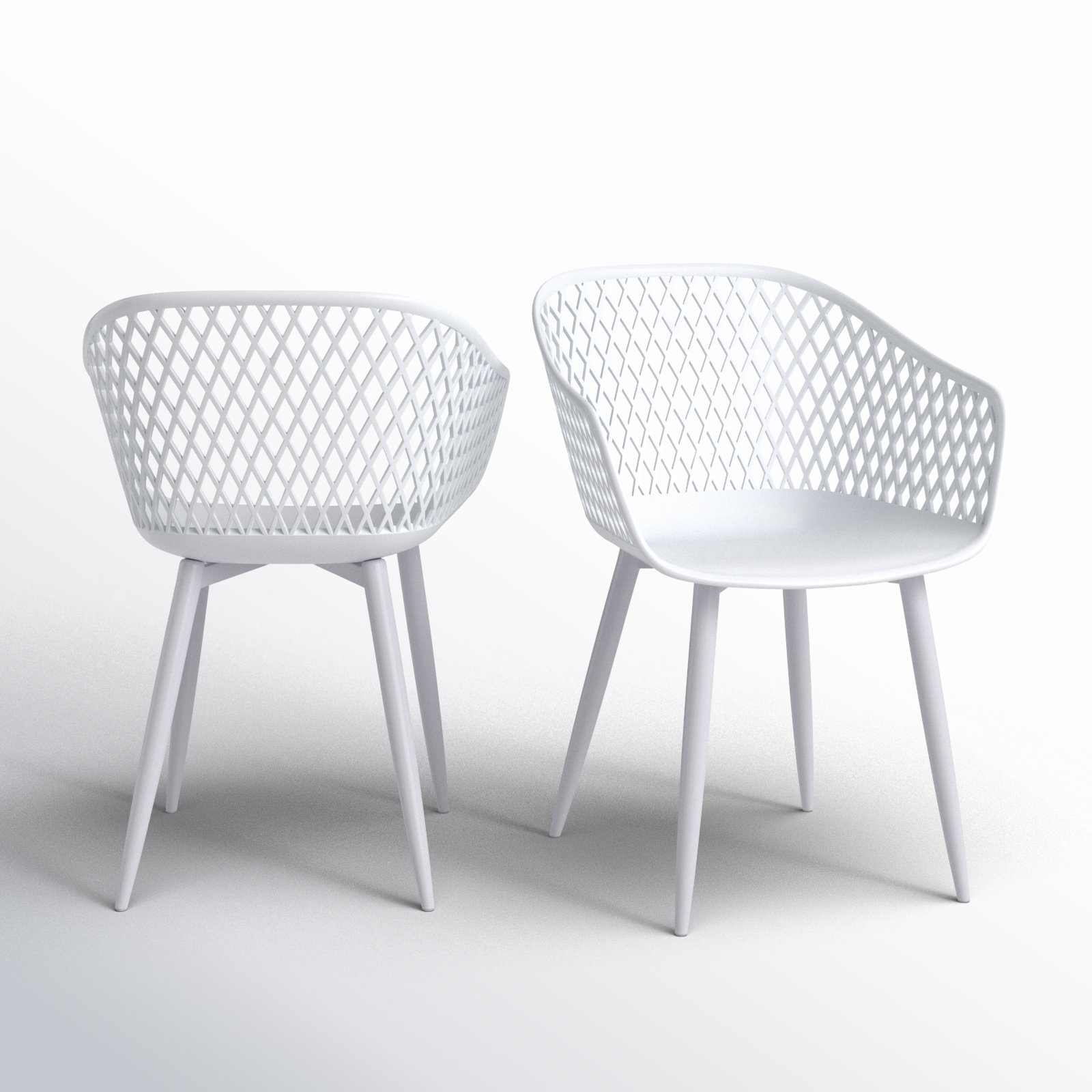 Newark Patio Dining Armchair, White