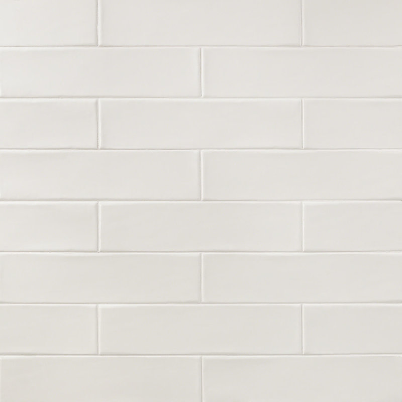 Manchester 3X12 Polished Ceramic Subway Tile, Vanilla White