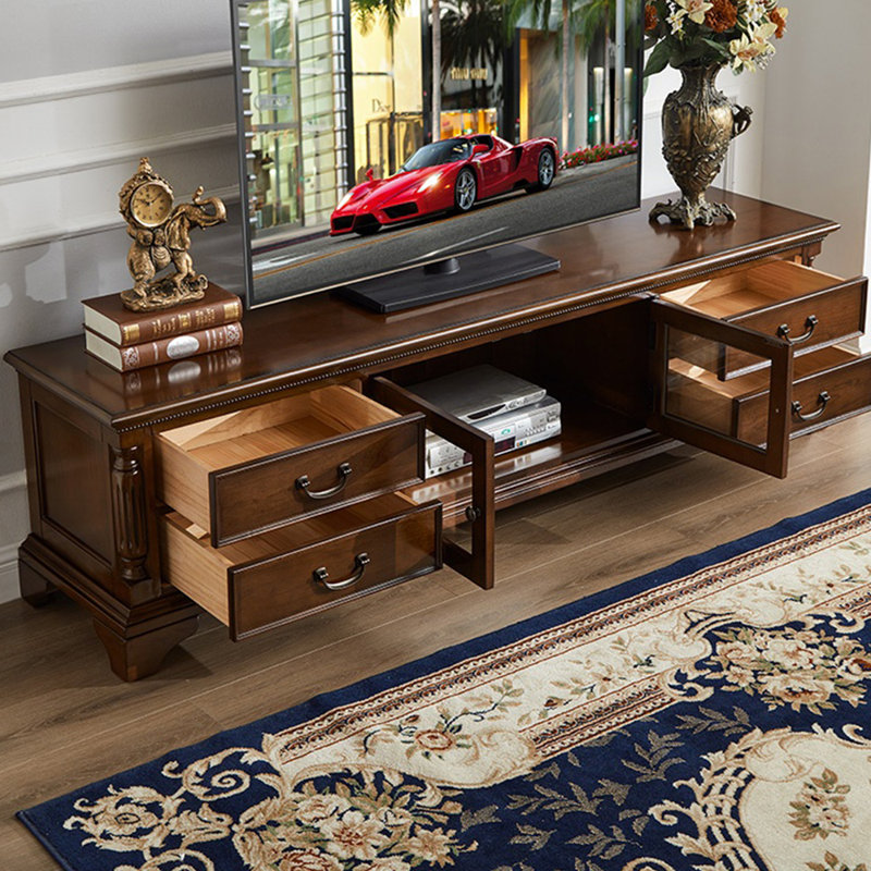 American style large storage TV cabinet, 86.61"