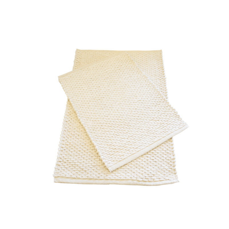 Tapis pour salle de bain 100% coton Bayonne, Sable