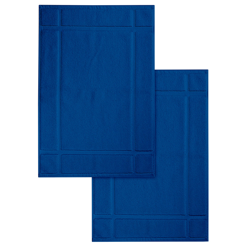 Tapis de bain - pour plancher de salle de bain - Très absorbant - Lavable à la machine, L 20 po x L 34 po, Blanc