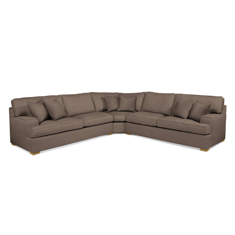 Sadie 3-Piece Upholstered Sectional, Elite Ash; 0321-83, Flax