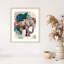 «Bright Tropics Elephant» par Fab Funky, impression sur bois encadrée-1865529680