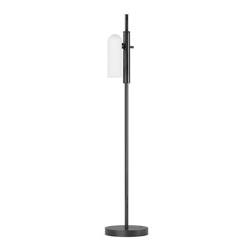 Latijera 61'' Traditional Floor Lamp, Black Gunmetal