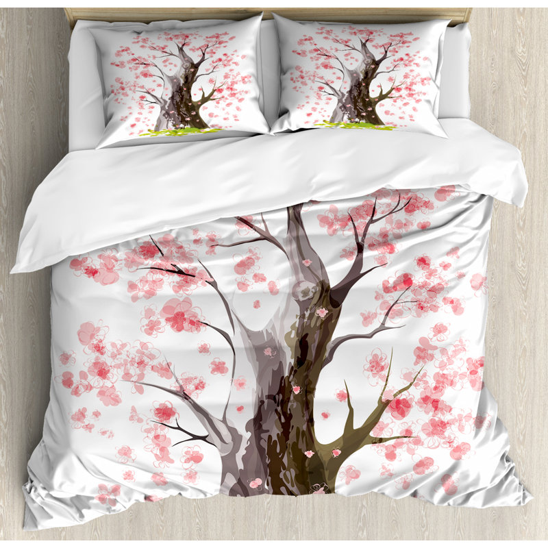 Eclectic Polyester Floral Duvet Cover