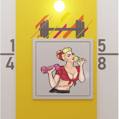 Adhésif décoratif musculation Sports Gym
