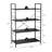 4 Tier Bookshelf, Large Bookcase with Steel Frame, Industrial Book Shelves for Home Office, Living Room-709547809