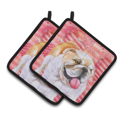 Cuisinier poignée bouledogue love english caroline