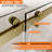 60"W x 66"H Sliding Shower Door, 3/8”(10mm) Tempered Glass, Stainless Steel Track, Smooth Glide with Buffer, Adjustable 4” Range, Left/Right Installation-119702976