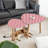 Triangle Nesting Coffee Table Set of 2 Hearts chess grid seamless pink chess board End Table Modern Minimalist Side Table Set for Living Room Bedroom