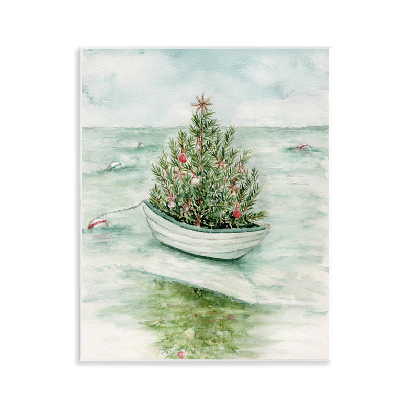 "Beachy Christmas Tree", art mural par Melissa Hyatt