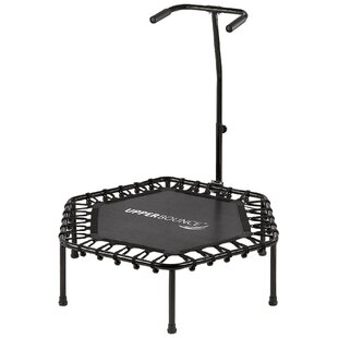 Upper Bounce 50 inch Mini Hexagonal Fitness Trampoline with Adjustable  Handrail – Upper Bounce – Machrus USA