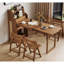 Ensemble table et meuble escamotable en rotin avec chargeur USB-979580748