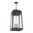 4 Light Bronze Outdoor Extra Large Pendant Lantern With Antique Brass Candles