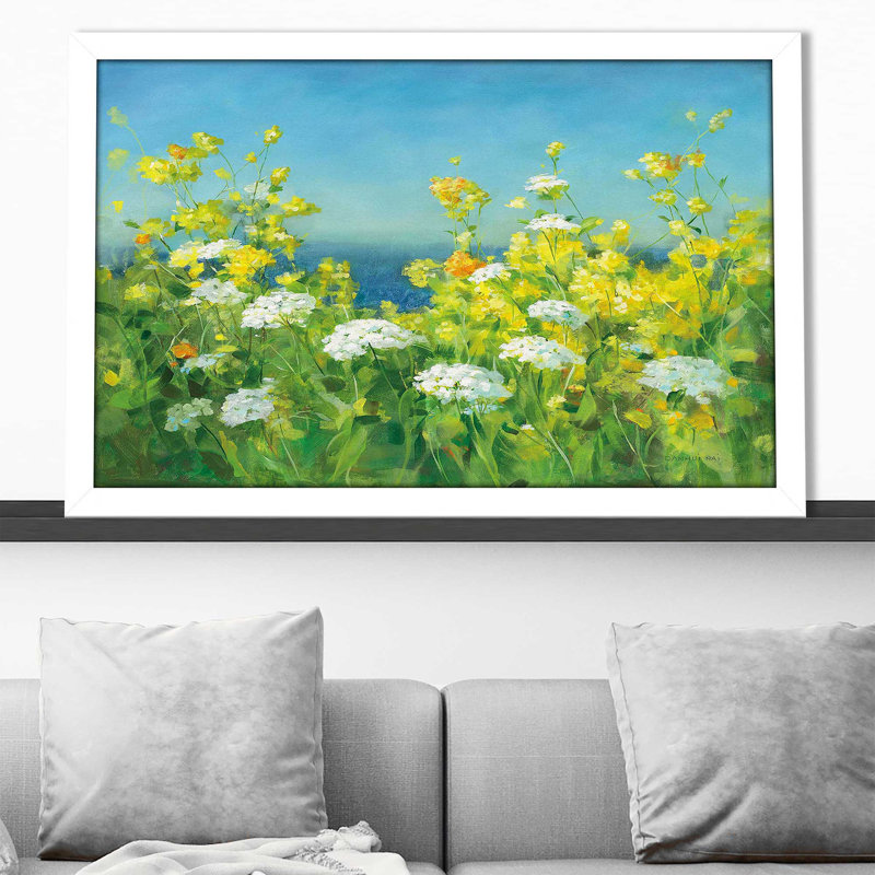 Golden Hour - Peinture, Cadre blanc, H 27,5 po x l 39,5 po x P 0,75 po