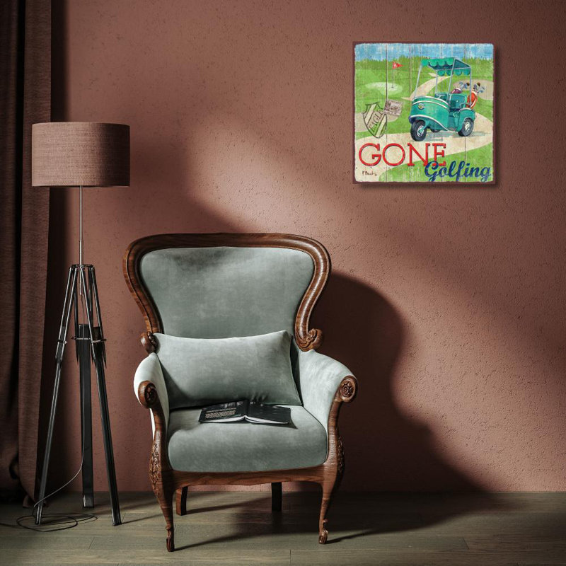 "Rosalind Wheeler Brent, Paul", art sur toile tendue sous le titre: Golf Time IV BNT-1159, H 15 po x l 15 po