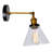 7'' Modern Black & Gold Wall Sconce for Bedroom, Hallway, Entryway – 1 Light E26 – LED Compatible-73321002