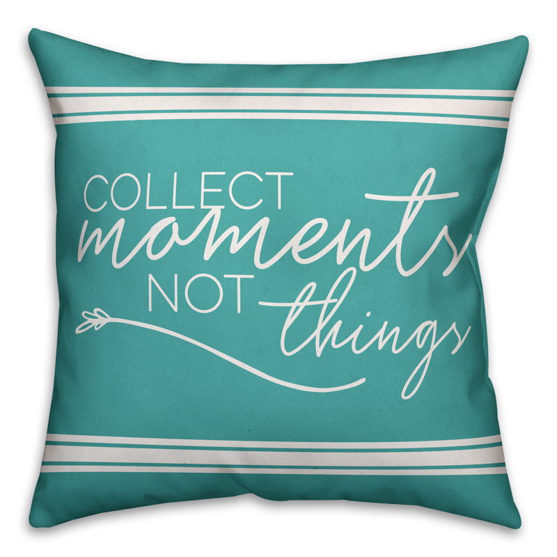 Spun Polyester Reversible Throw Pillow