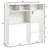 Yak About It Lockable Safe Dorm Desk Bookshelf - White