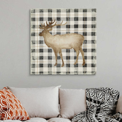 Reproduction d’art sur toile, "santer’s Deer I"