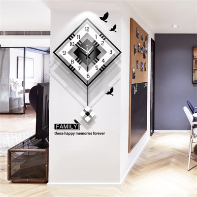 Modern Minimalist Wall Clock With Silent Quartz Movement, Stylish Decor For Living Room