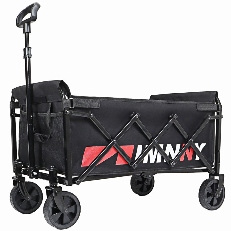Collapsible Foldable Wagon With Wheels, Black