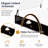 Double Outdoor Chaise Lounge Daybed With Canopy, 5-Position Adjustable Reclining Backrest With Hidden Side Table And Arched Armrests-395863054