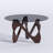 Minimalist Round Glass Coffee Table with Sculptural Cutout Legs-1478631911-1478631913