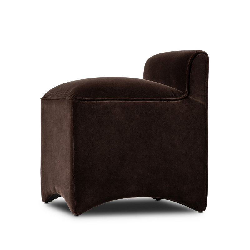Allonia Upholstered Accent Stool, Surrey Cocoa