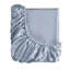 Drap-housse 6 pièces en satin pour grand lit Queen Blue Luxury