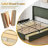 Upholstered Wingback Bed With 4 Storage Drawers-176439034-176439031