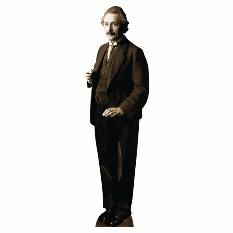 Personnage en carton Albert Einstein
