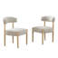 Chaise de salle à manger rembourrée (ensemble de 2)-747151623