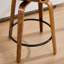 Tabourets de comptoir pivotants modernes de 26 po, îlot de cuisine en bois avec repose-pieds-132269329-132269331