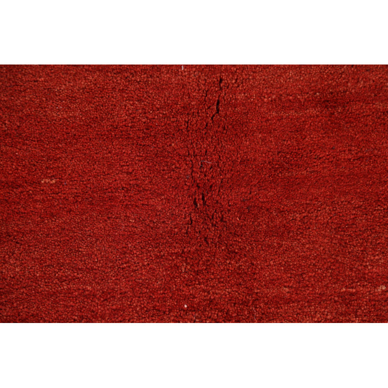 Tapis uni rouille Gabbeh