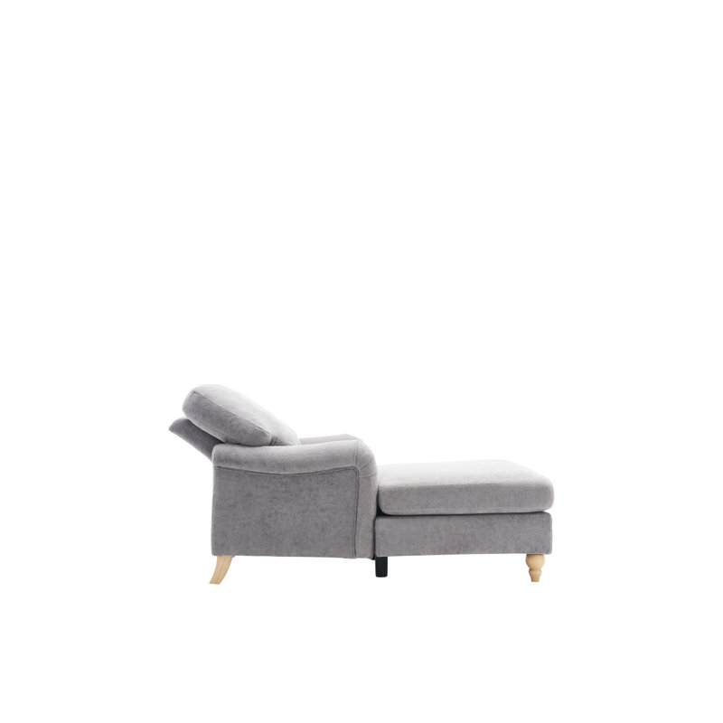 Canapé-lit avec pieds en bois massif, Blue Polyester