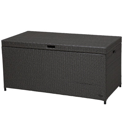 Outsunny 52'' W 118 Gallons Water Resistant Deck Box in Grey