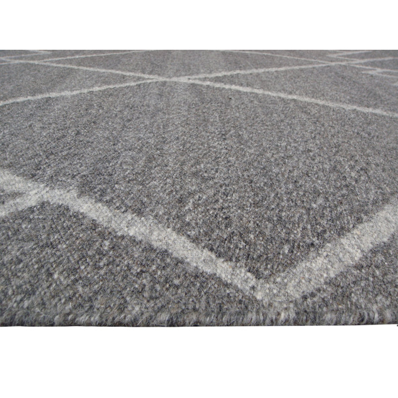 Trumbull Geometric Wool Hand Woven Area Rug, Rectangle 200 x 290cm