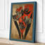 Modernist Floral Fan Art Deco - Wrapped Canvas-1001087302-1001087327