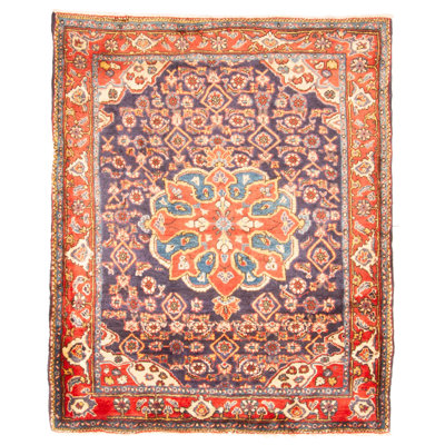 Tapis bleu marine Anadol 3 pi 8 po x 4 pi 6 po