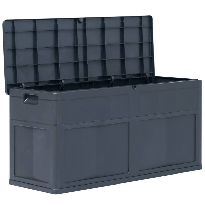 Coffre de terrasse en plastique résistant à l'eau 84,5 gallons WFX, Noir