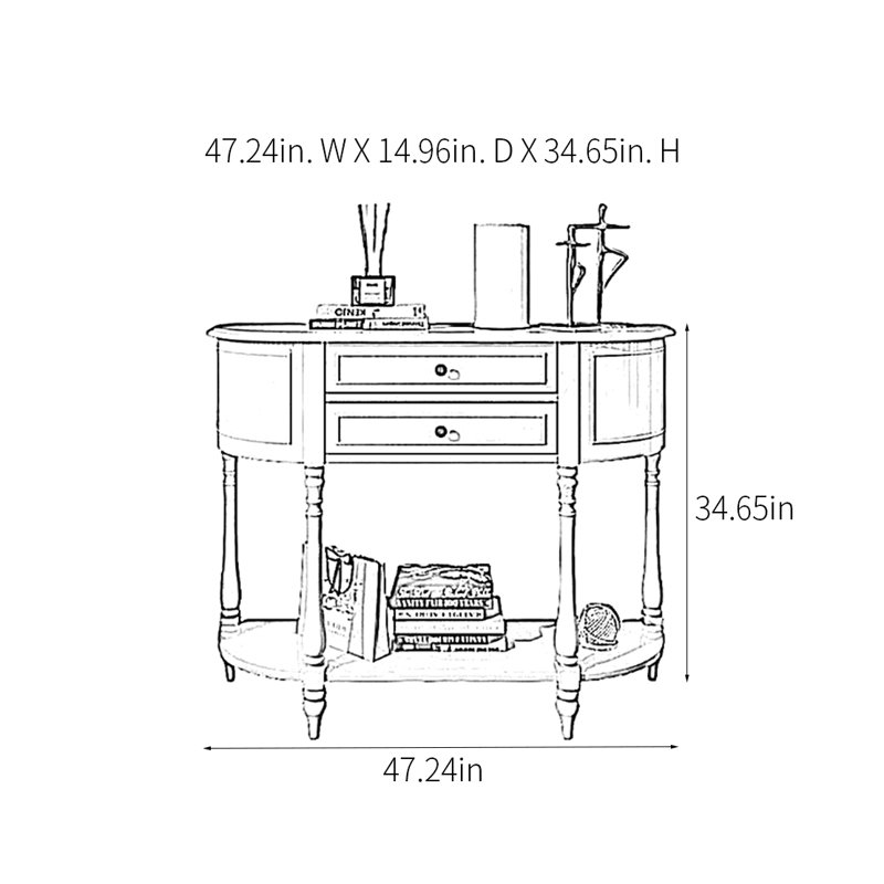 Modern Minimalist Multifunctional Console Table