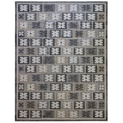 Scandinavian One-of-a-Kind 9'1" X 12' Area Rug
