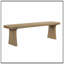 Banc en bois avec pieds robustes
