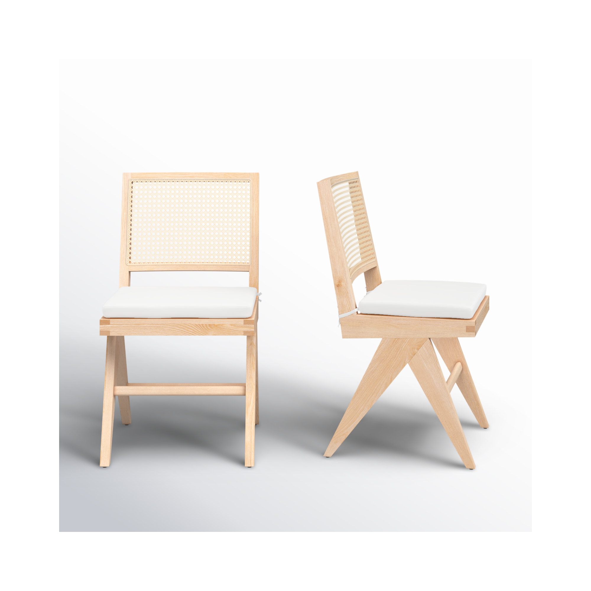 Josephina Linen Side Chair, Natural