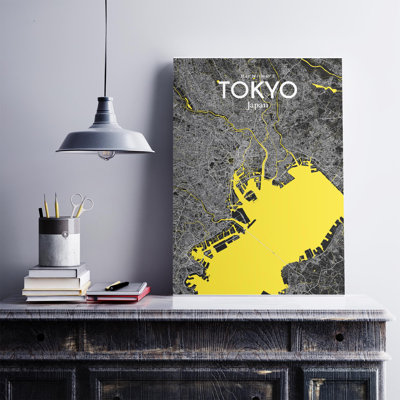 Carte de la ville de Tokyo, impression