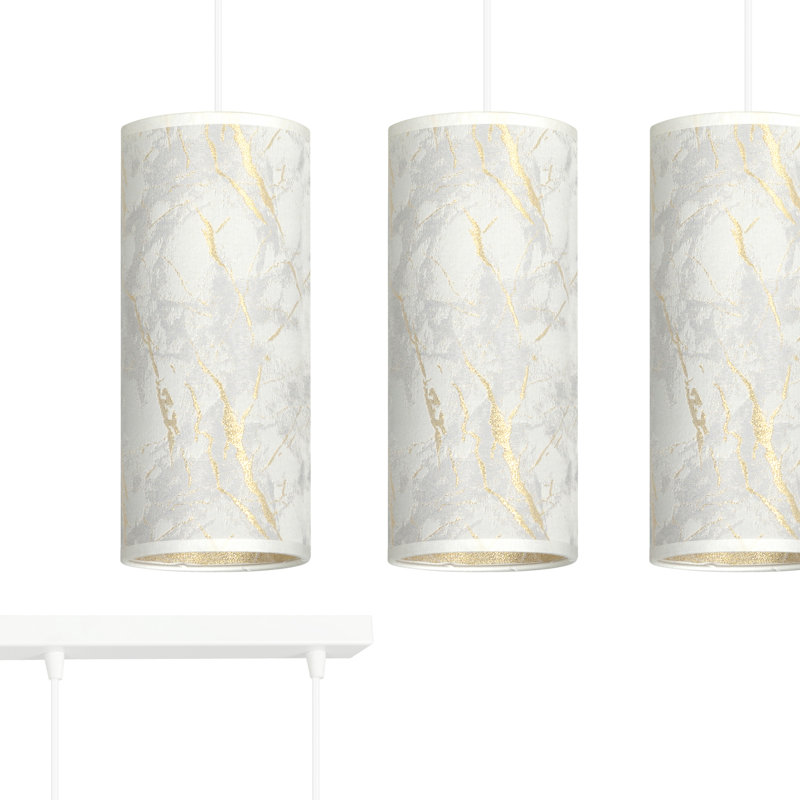 Sutter 3 - Light Kitchen Island Pendant, White