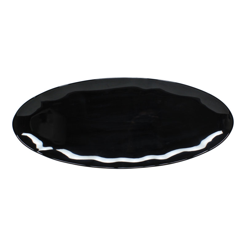 Plateau en mélamine ovale Brookford, H 0,94 po x l 24 po x P 10 po