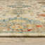 Tapis oriental en laine tissé à la machine Mickyla beige / vert / gris-1981764852